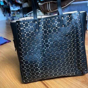 Ann Taylor black leather bag brand new